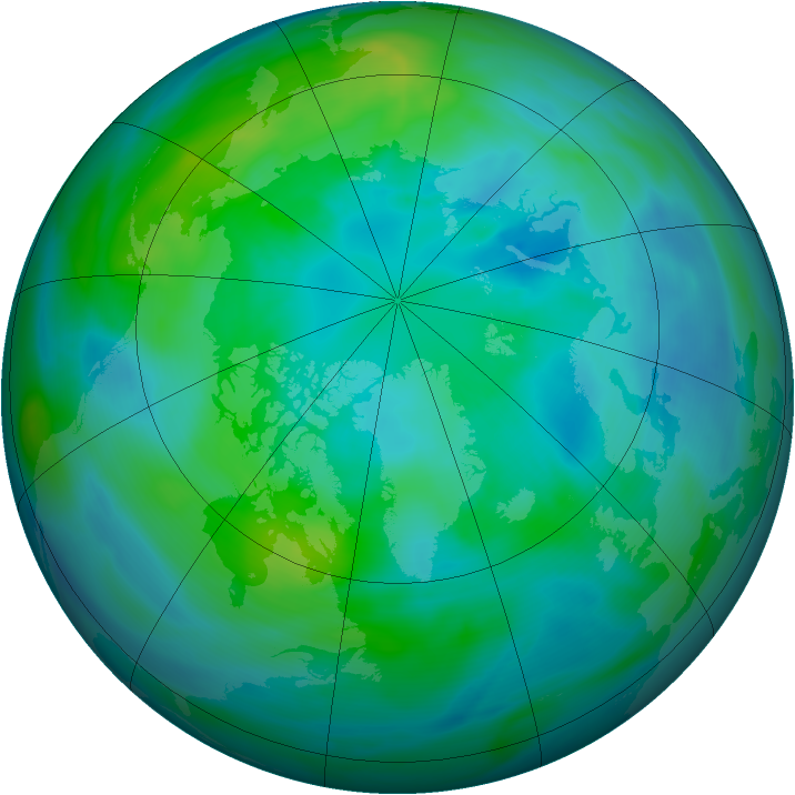 Arctic ozone map for 04 October 2006